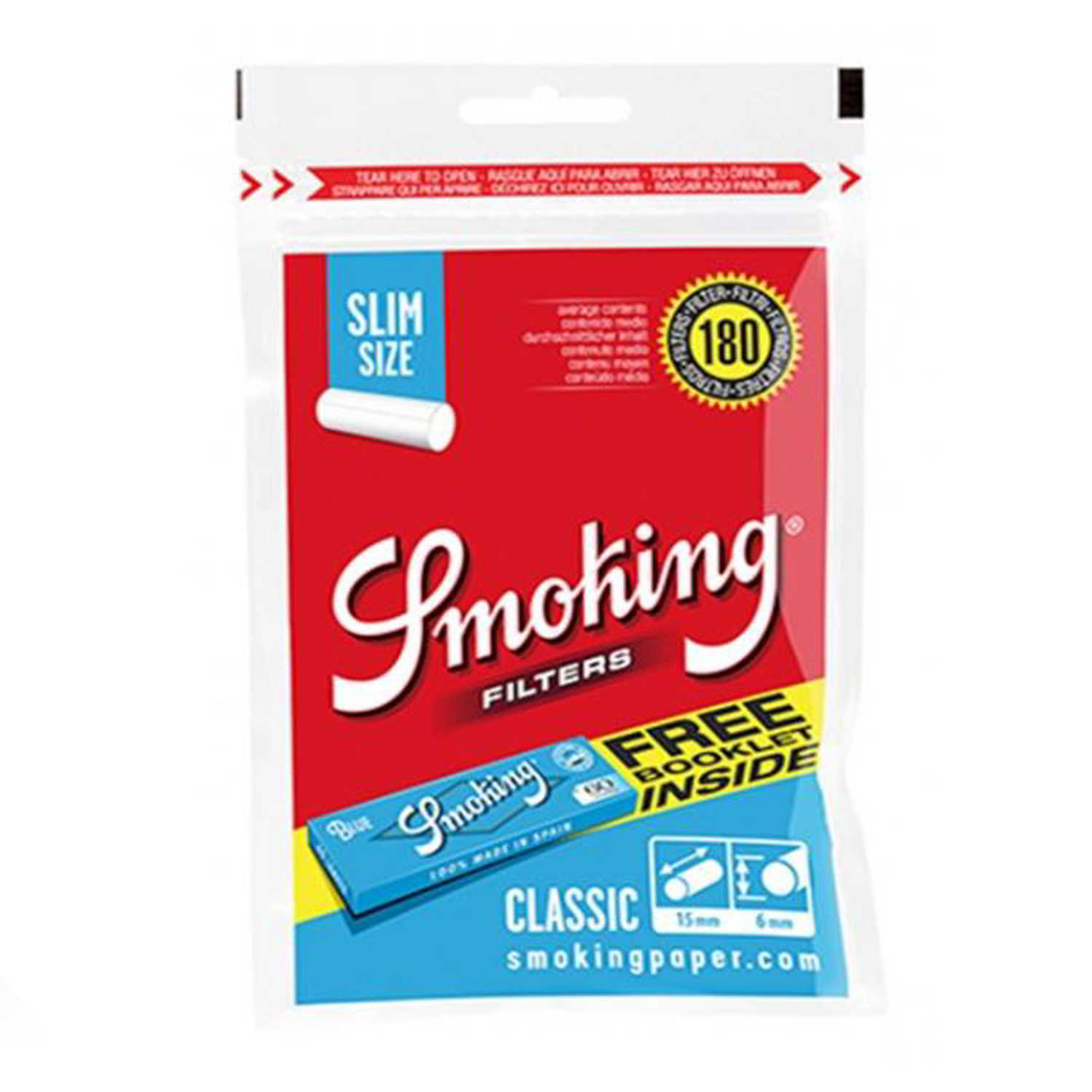 SMOKING FILTERS + ROLLING PAPERS