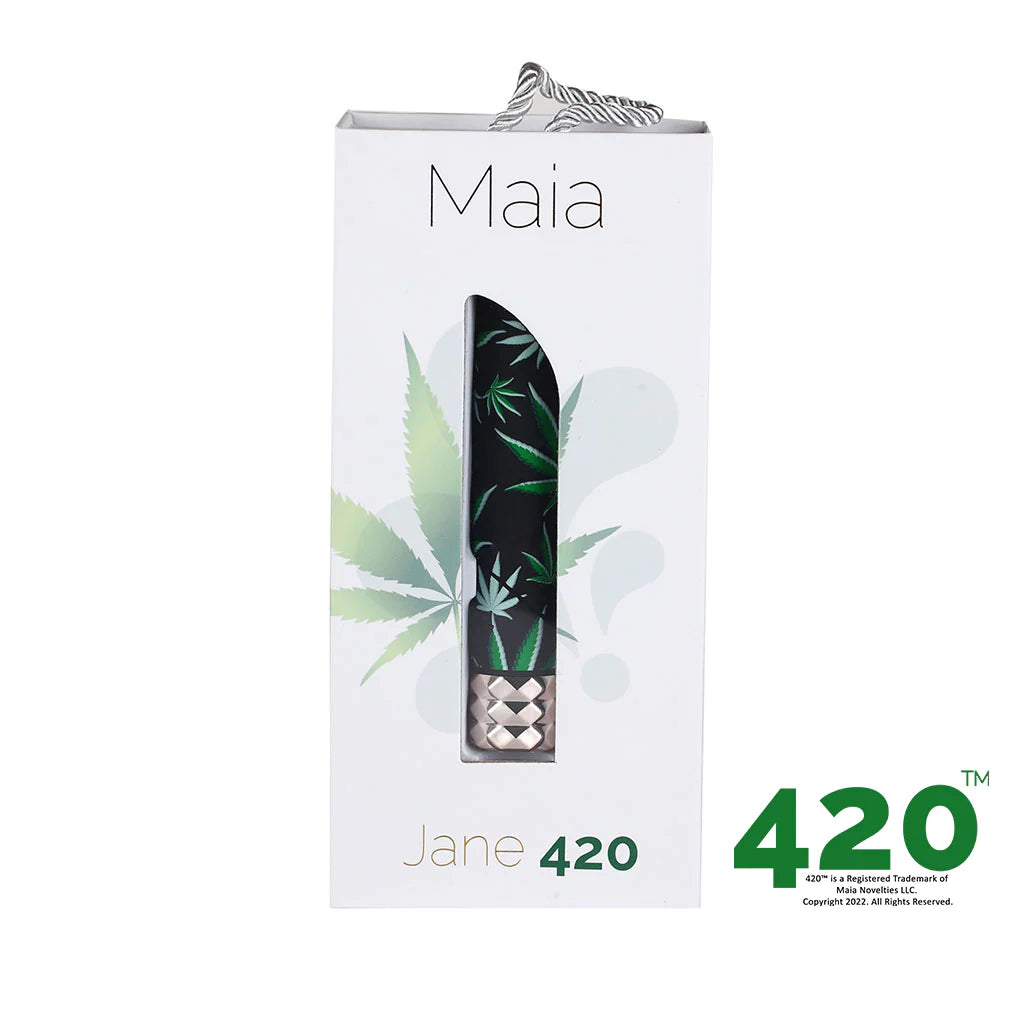 JANE 420 Series Crystal Gems - Bala recargable por USB de 25 funciones