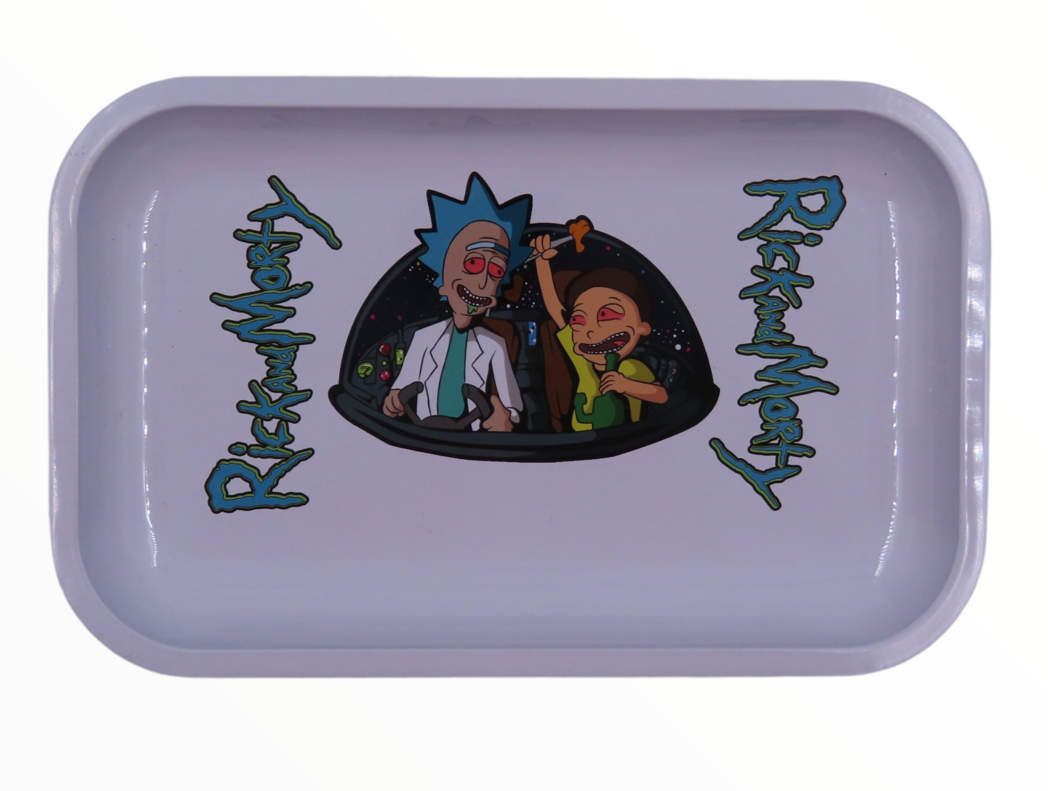 Bandeja Rick and Morty volando