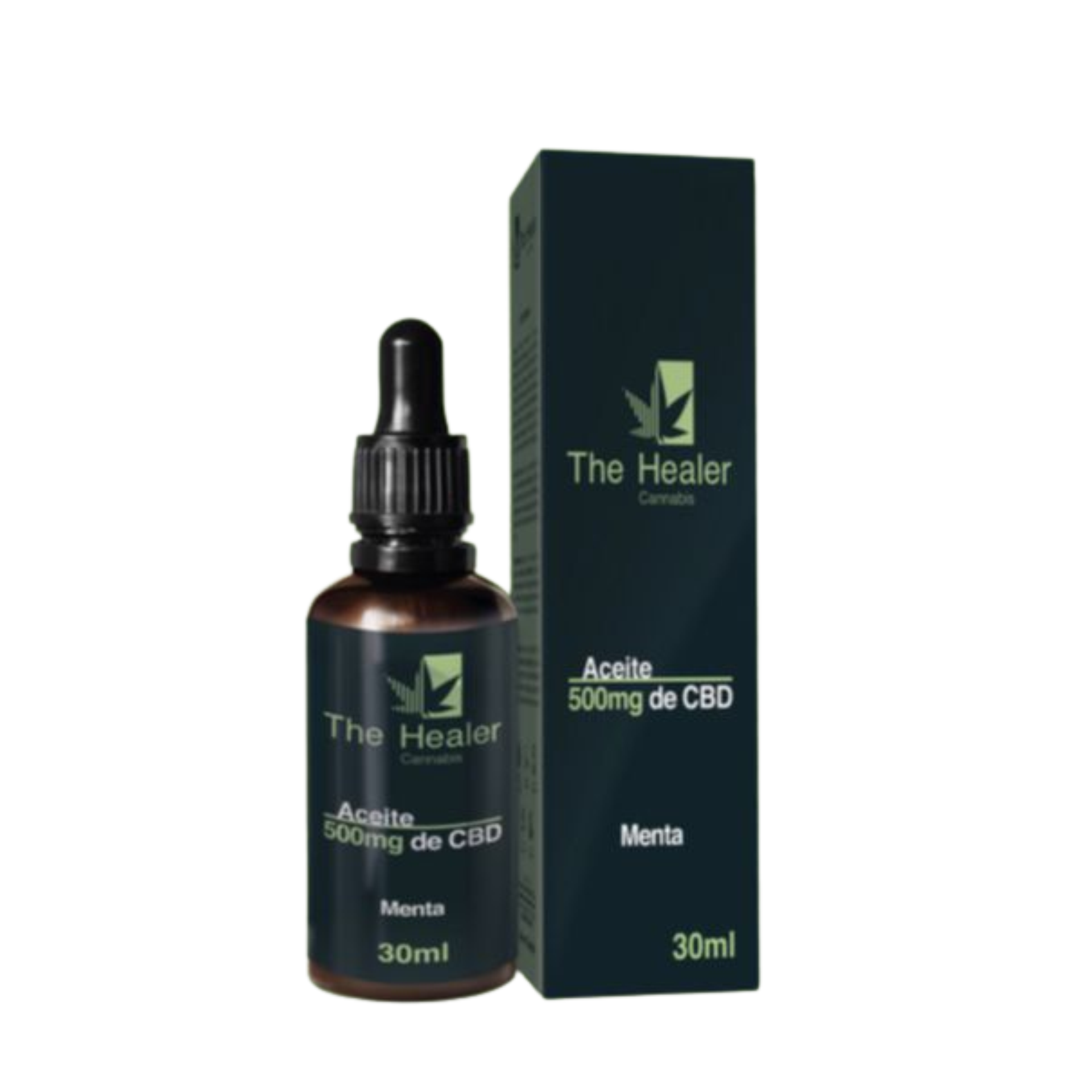 The Healer CBD Oil 500mg sabor menta