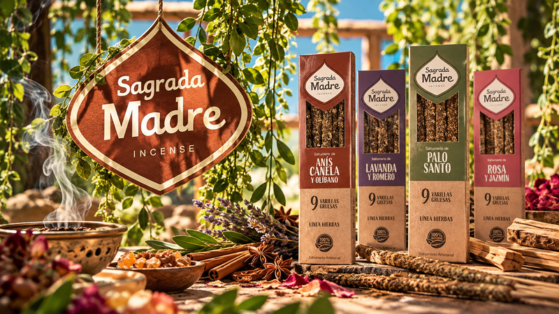 Portada botánica de Sagrada Madre, inciensos y sahumerios en Green Smokers
