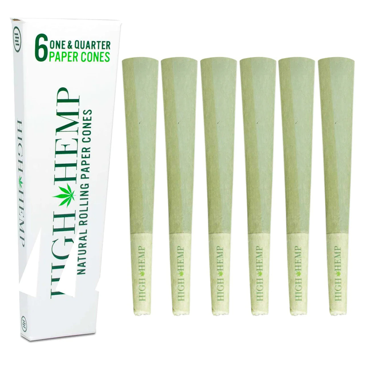 High Hemp Cones 1 1/4 Size (6 Pack)