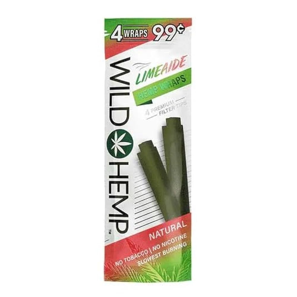 WILD HEMP WRAPS LIMEAIDE + TIPS