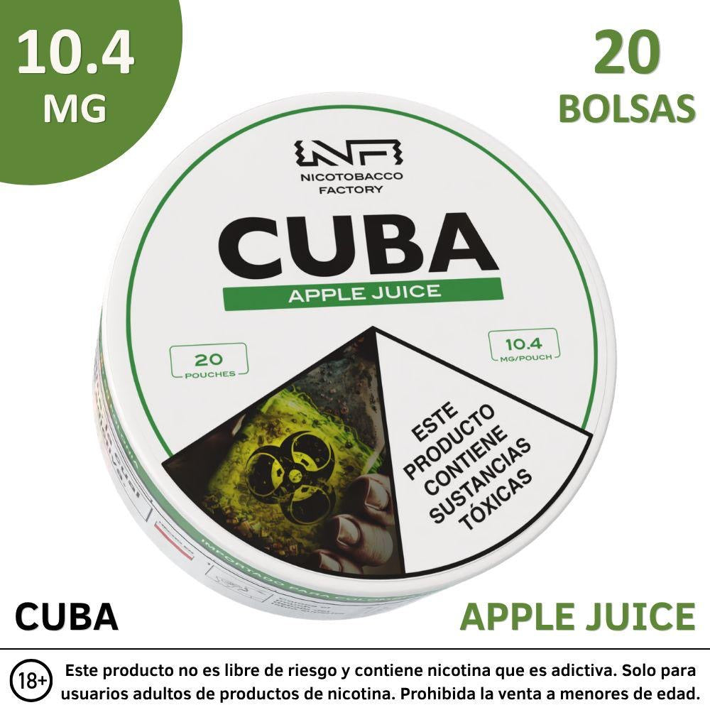 Pouches de Nicotina CUBA 10,4 mg – 20 Unidades