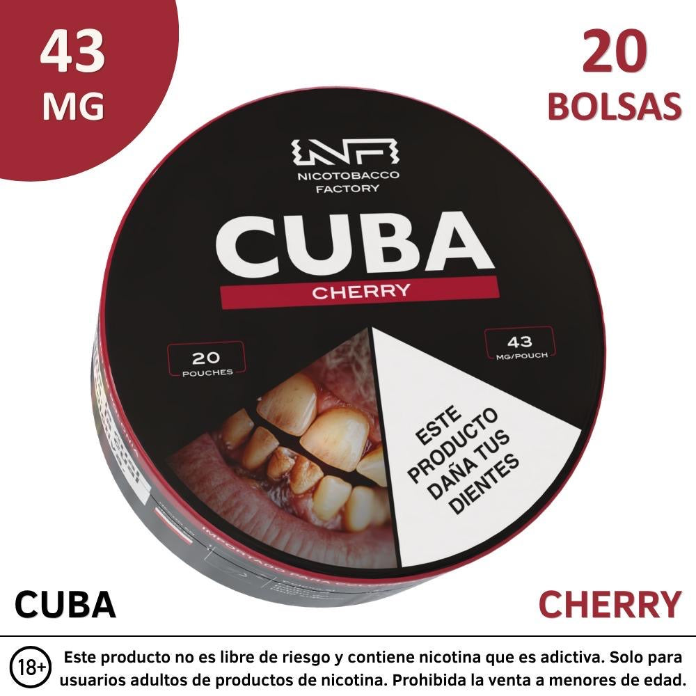 Pouches de Nicotina CUBA 43 mg – 20 Unidades