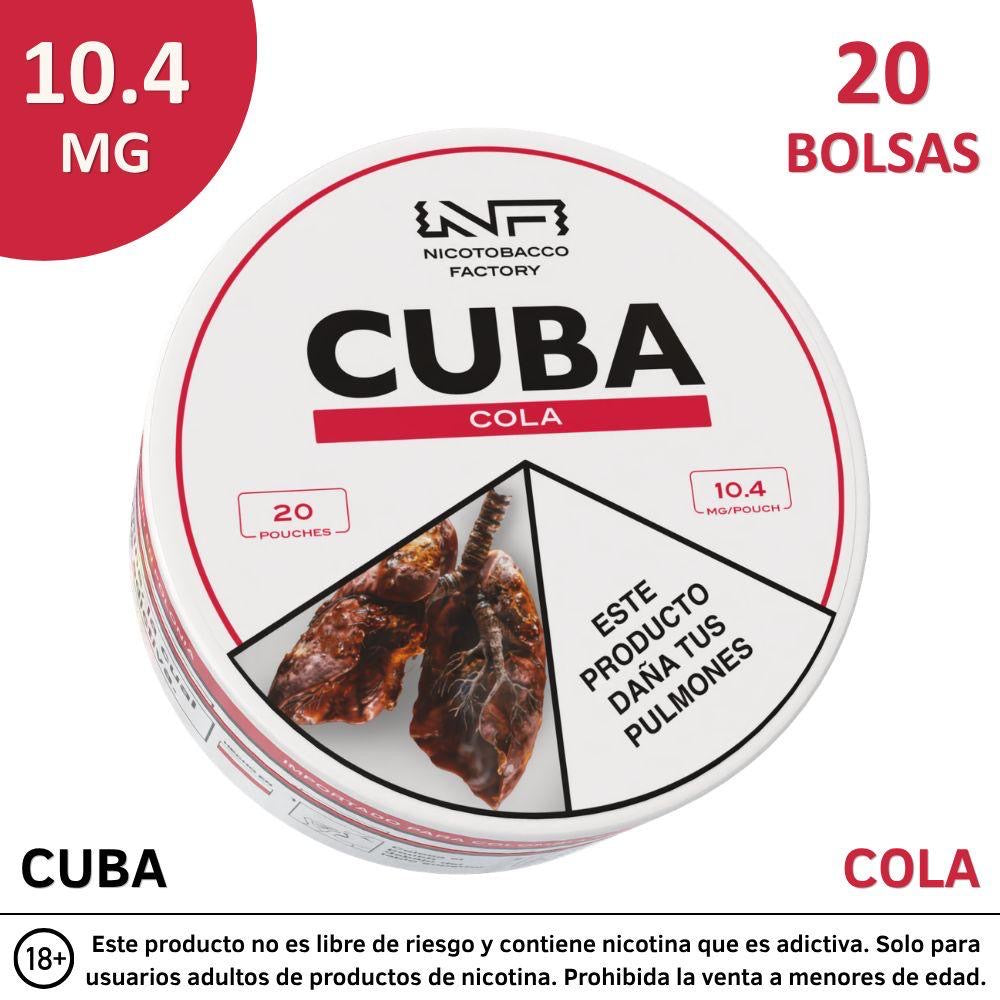 Pouches de Nicotina CUBA 10,4 mg – 20 Unidades
