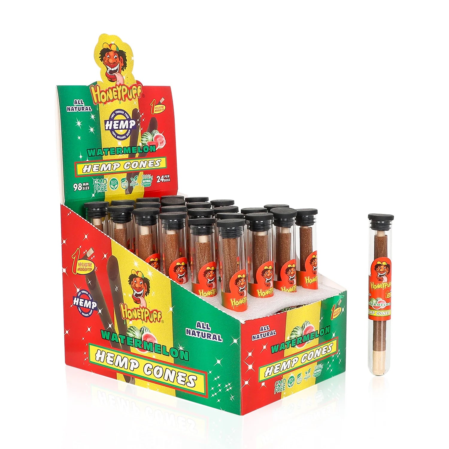 Honey Puff Hemp Cone 98 MM