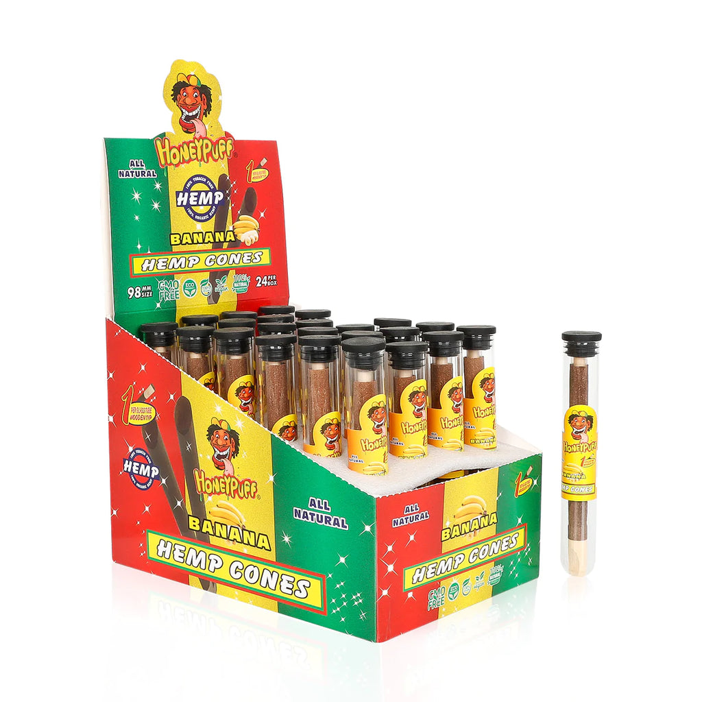 Honey Puff Hemp Cone 98 MM