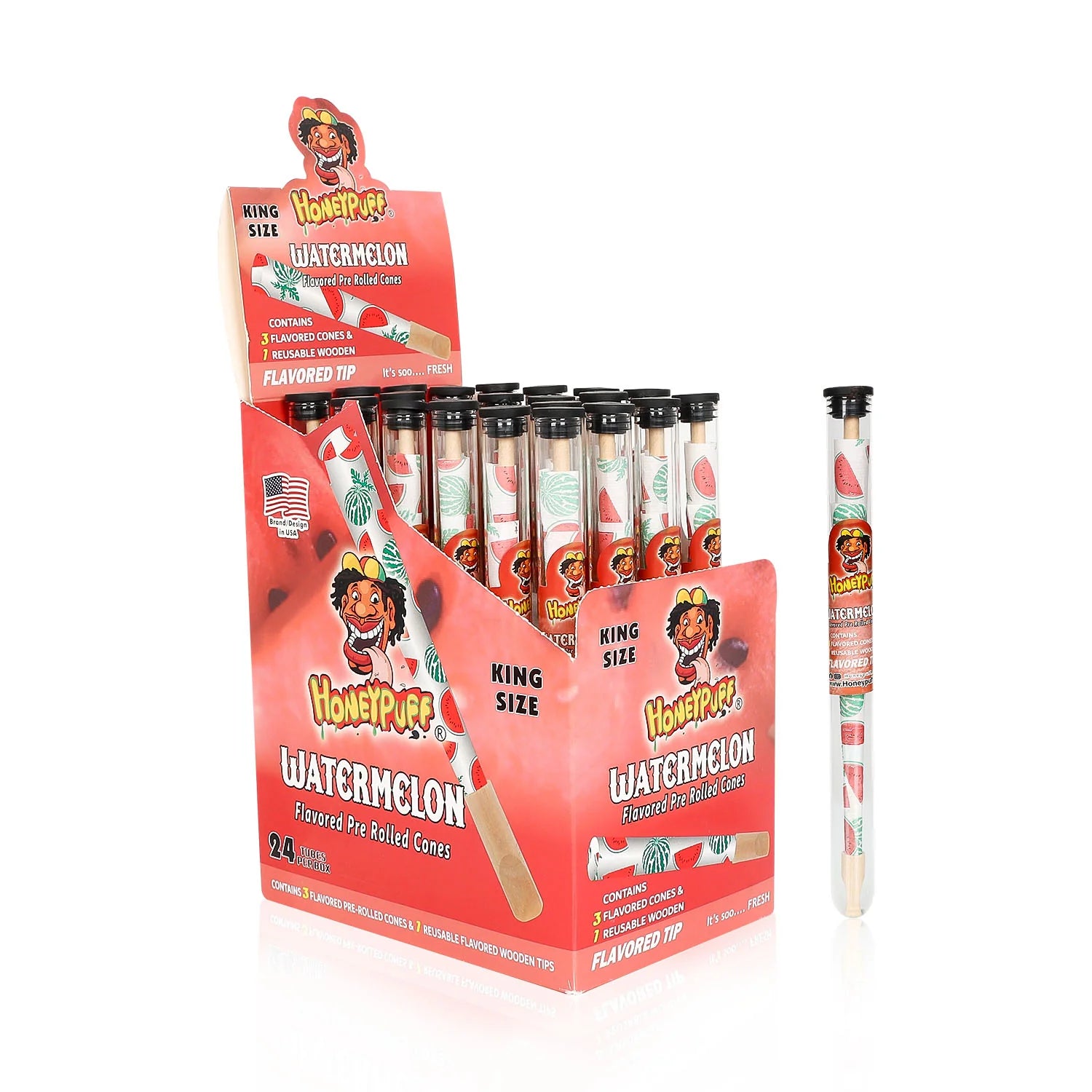 HONEYPUFF WATERMELON CONES + FLAVORED TIP