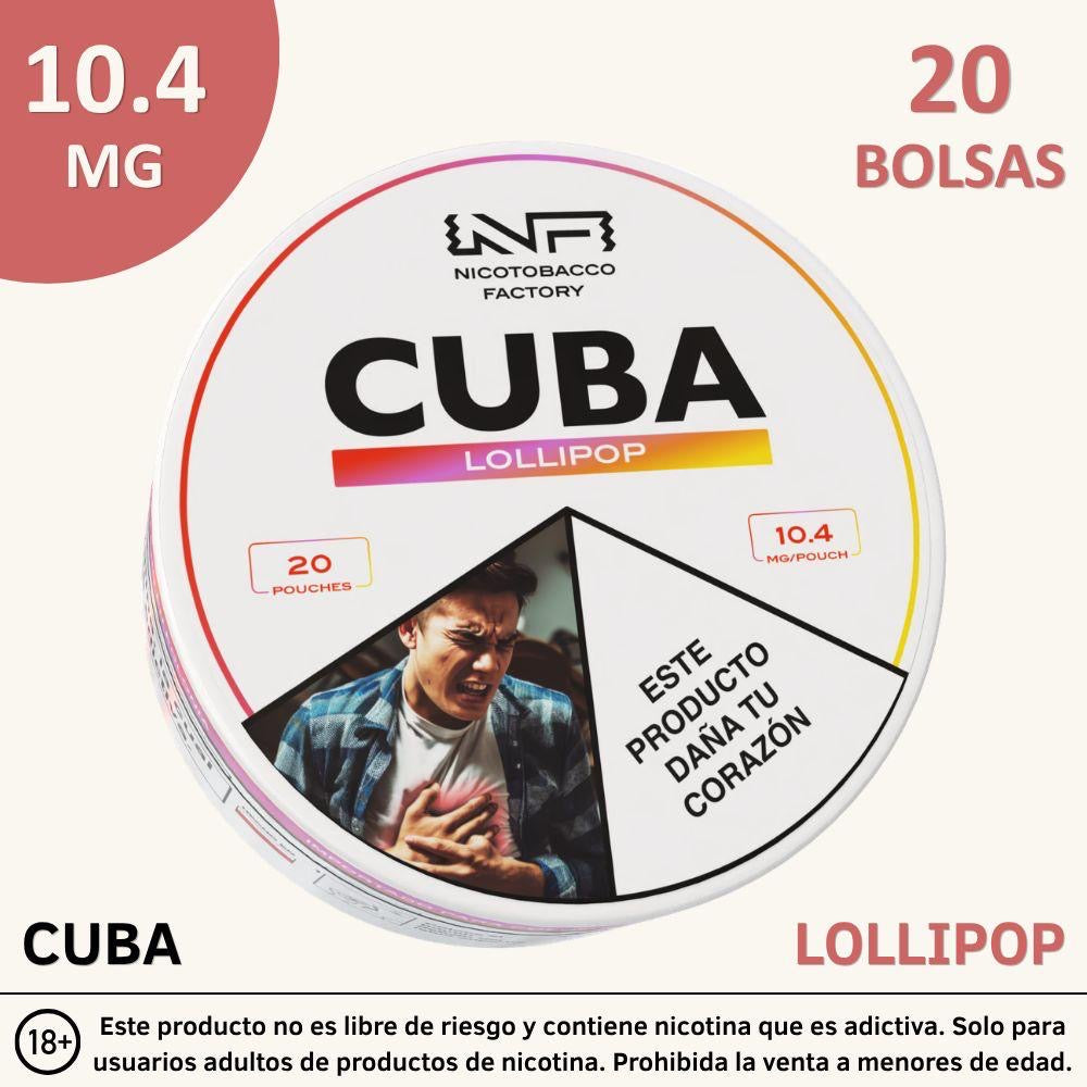 Pouches de Nicotina CUBA 10,4 mg – 20 Unidades
