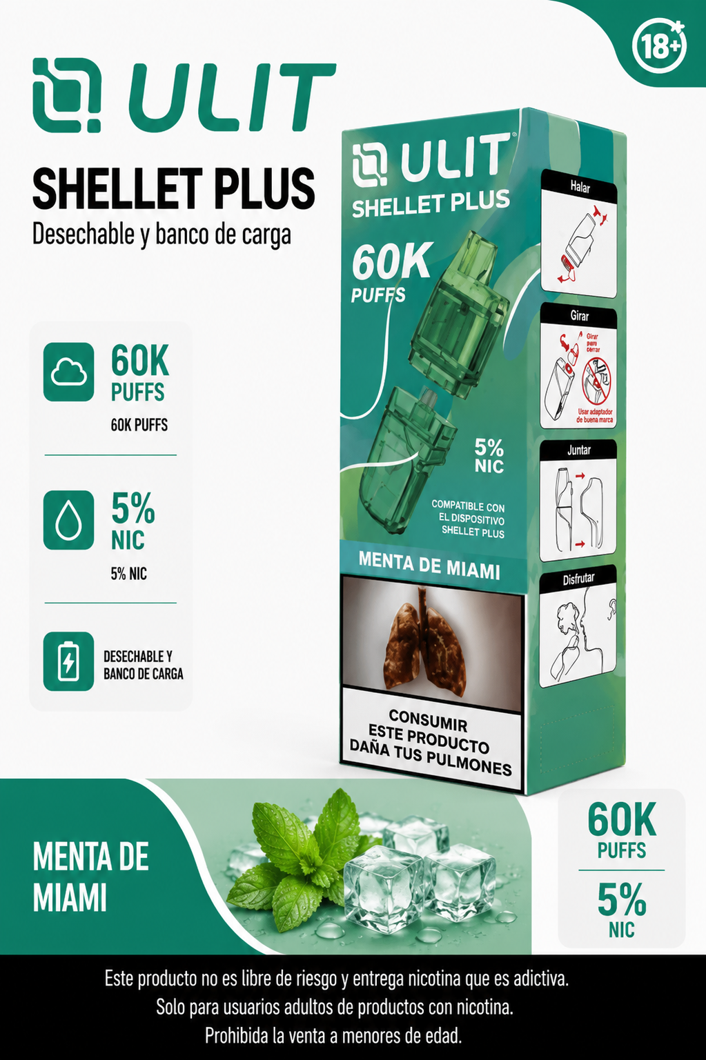 Cápsula prellenada de la marca ULIT