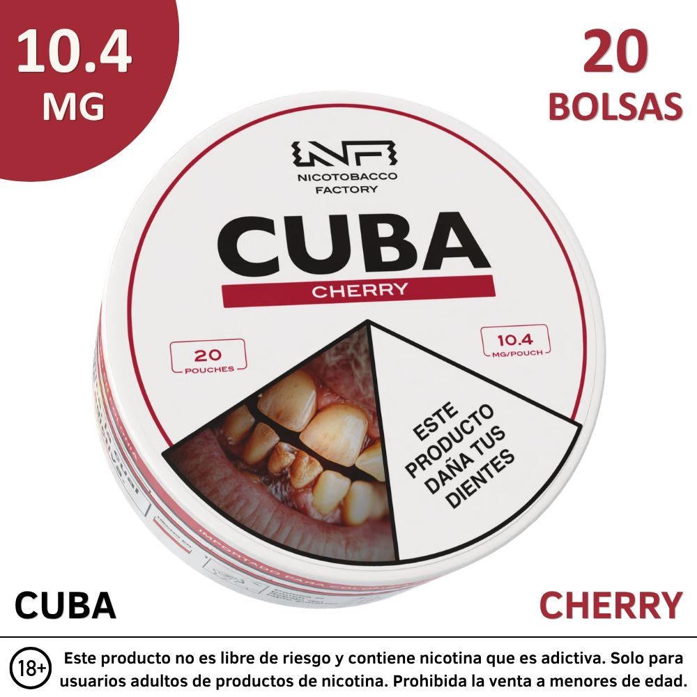 Pouches de Nicotina CUBA 10,4 mg – 20 Unidades