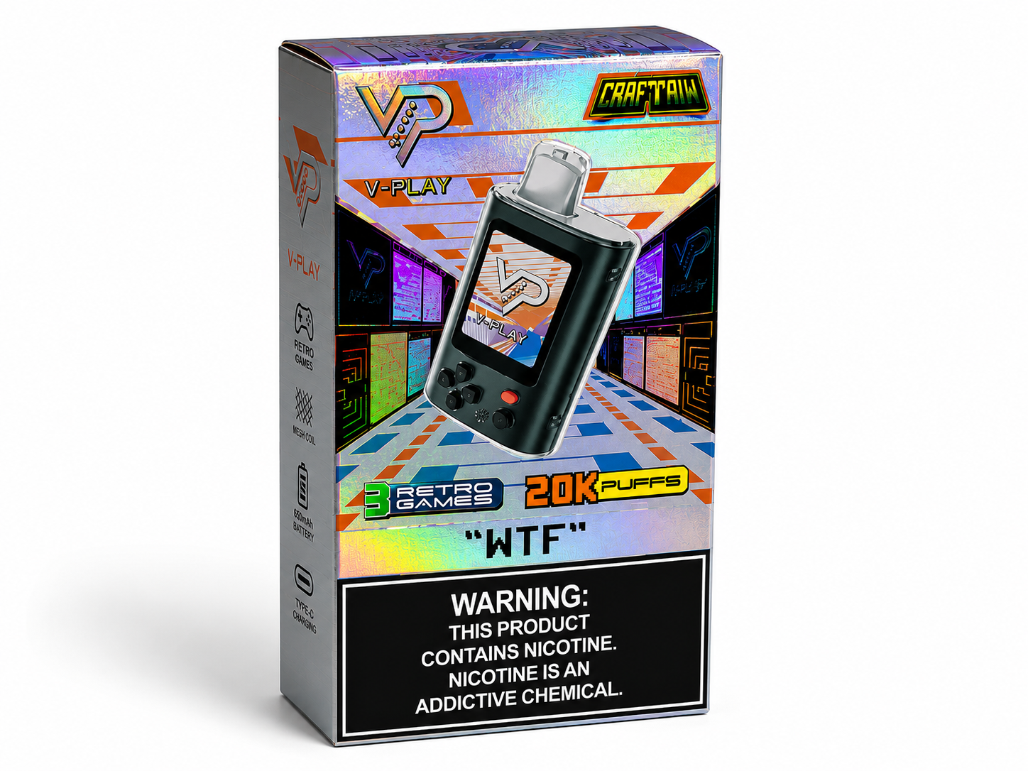 V-Play Craftman 20K – Juegos Retro y Hasta 20.000 Puffs