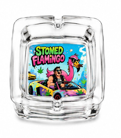 Cenicero de Vidrio Stoned Flamingo