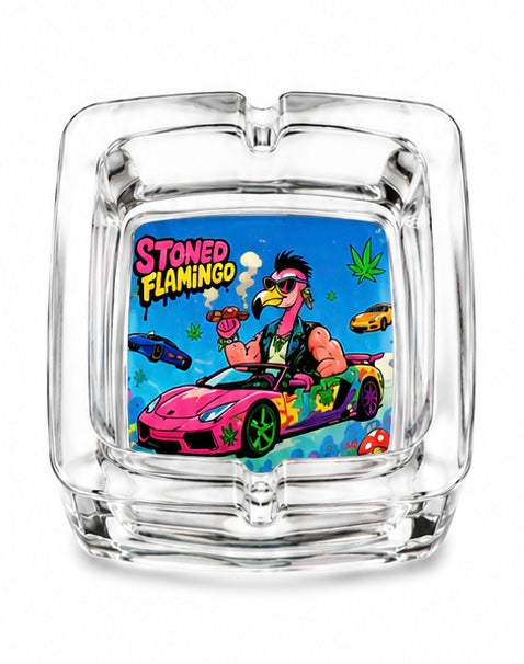 Cenicero de Vidrio Stoned Flamingo