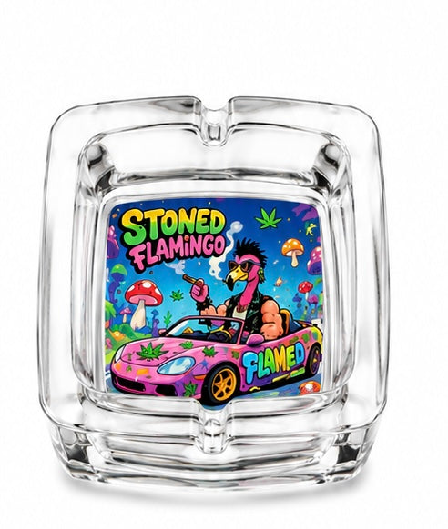Cenicero de Vidrio Stoned Flamingo