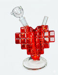 Bong De Vidrio Corazón Pixelado 8 Bit Retro Gamer