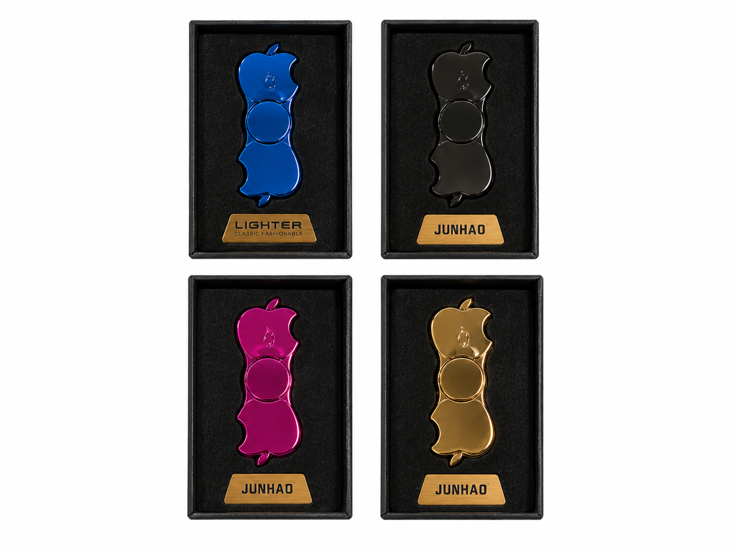 Encendedor Metálico Junhao Tipo Spinner