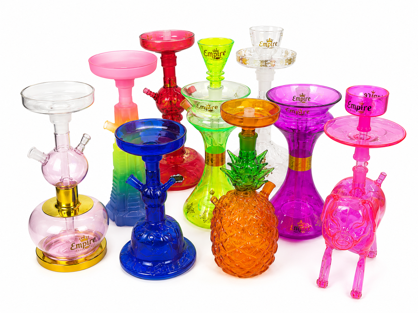 Hookah de vidrio colores/diseños