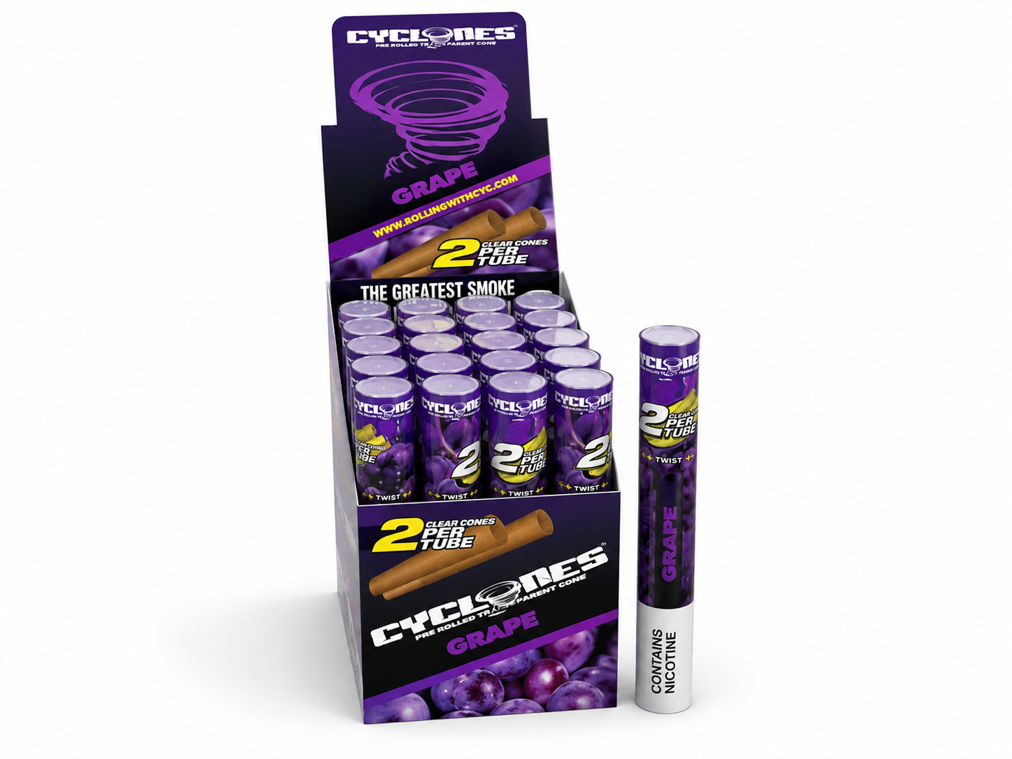 Cyclones Clear Cones – Sabores Surtidos