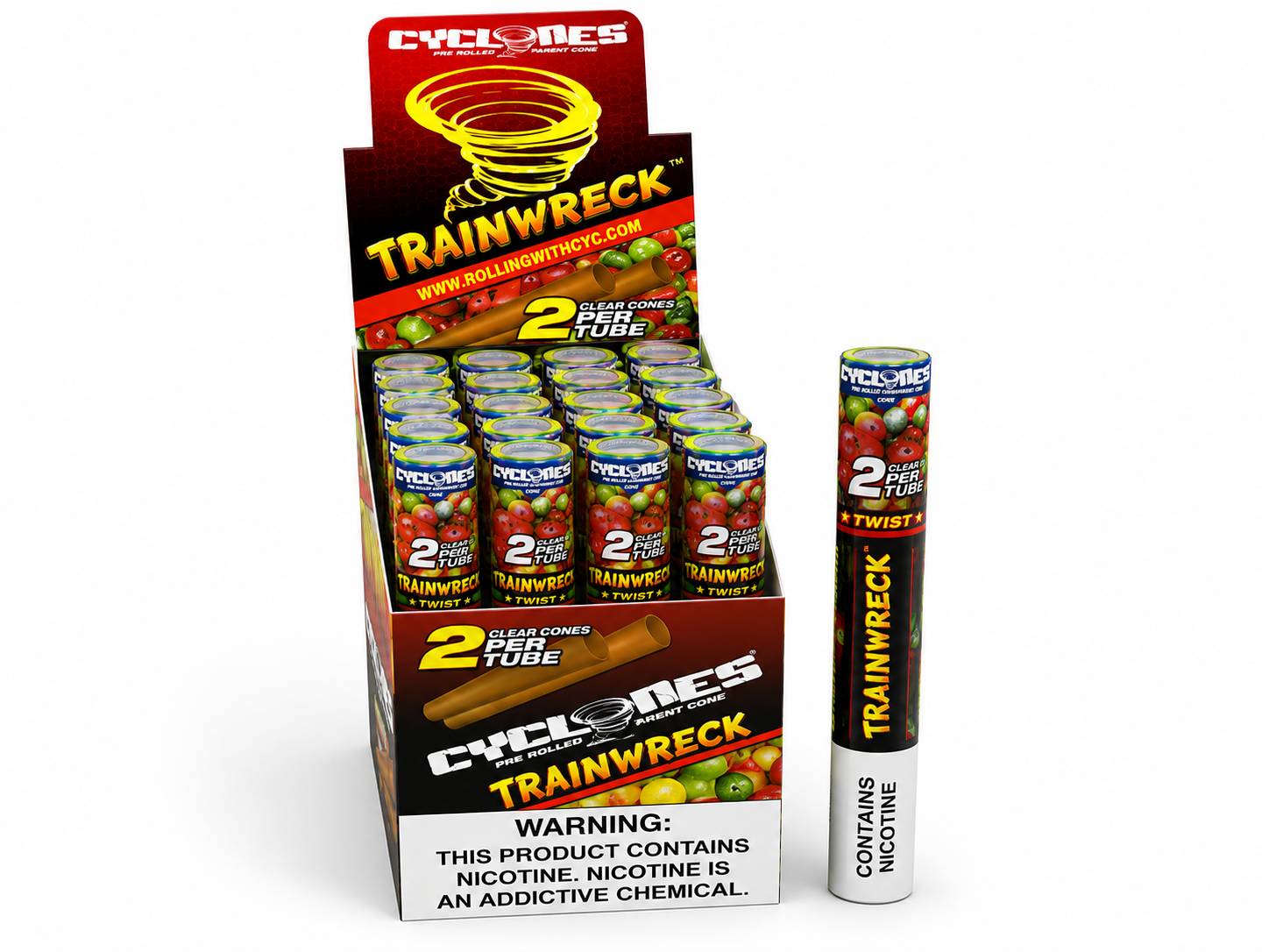 Cyclones Clear Cones – Sabores Surtidos