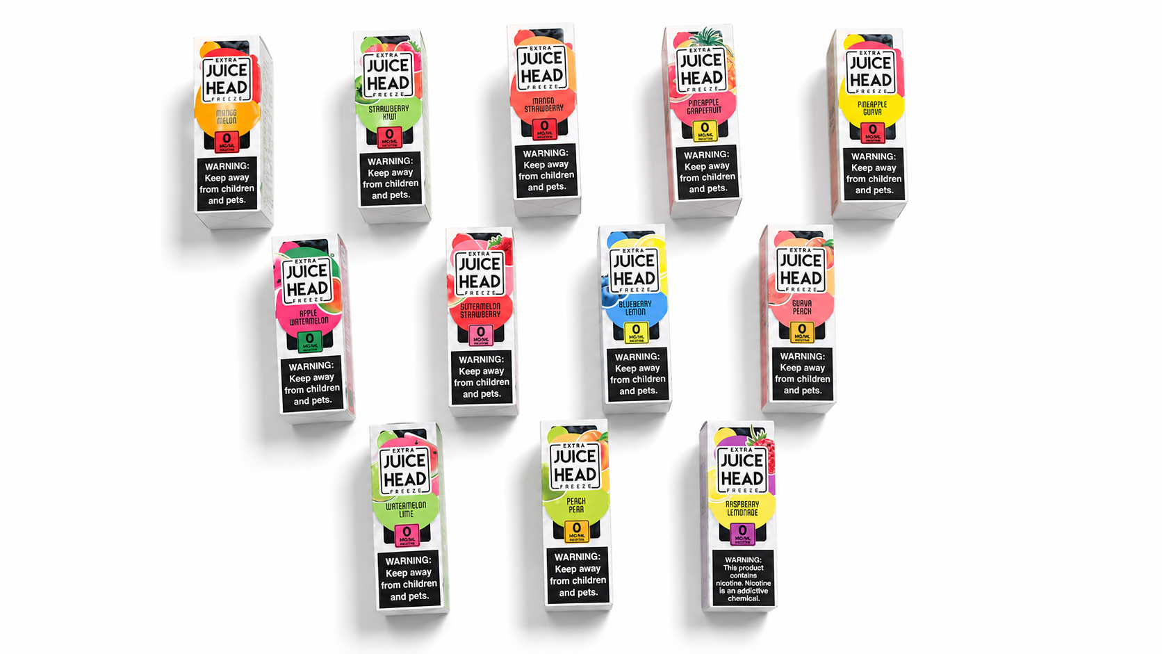 Esencias Juice Head Extra freeze 0mg/ml nicotina
