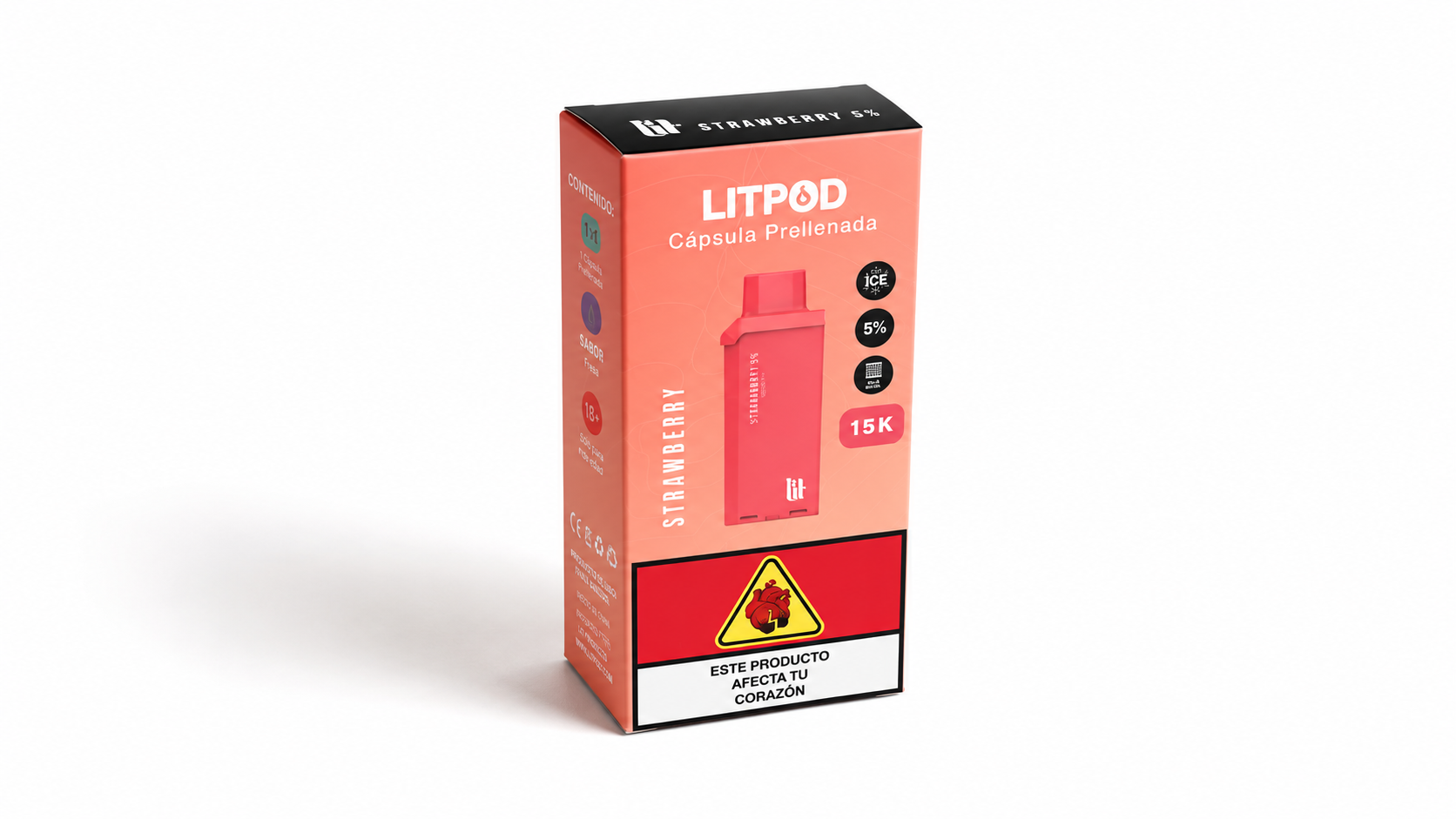 Litpod 15000 – Cápsula Prellenada