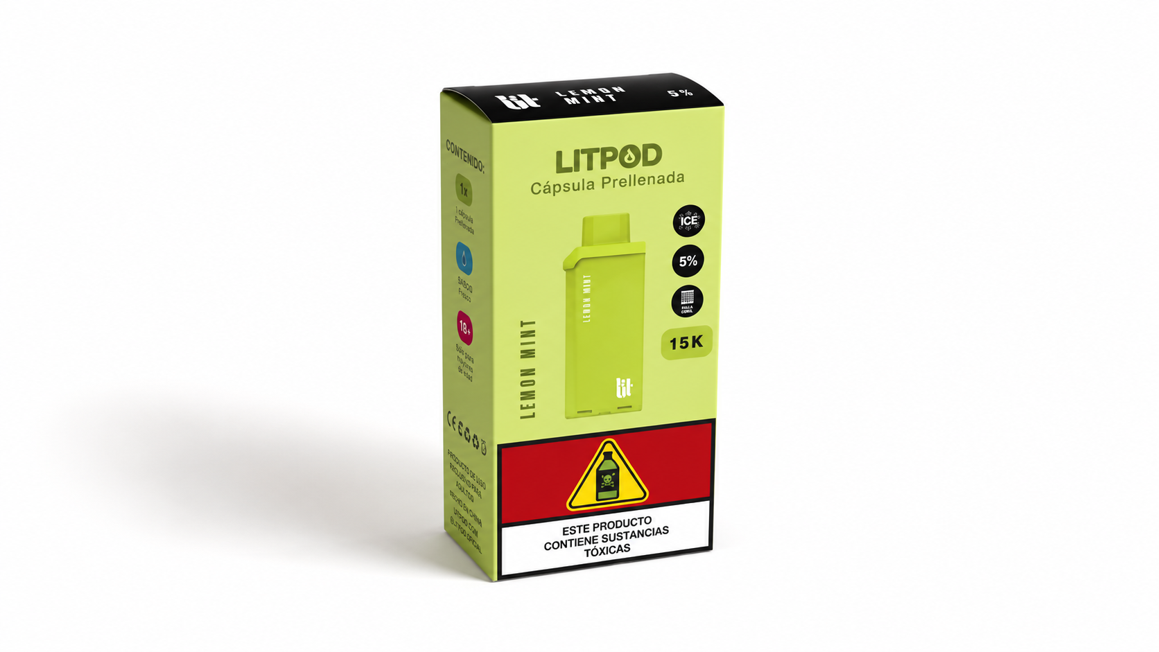 Litpod 15000 – Cápsula Prellenada