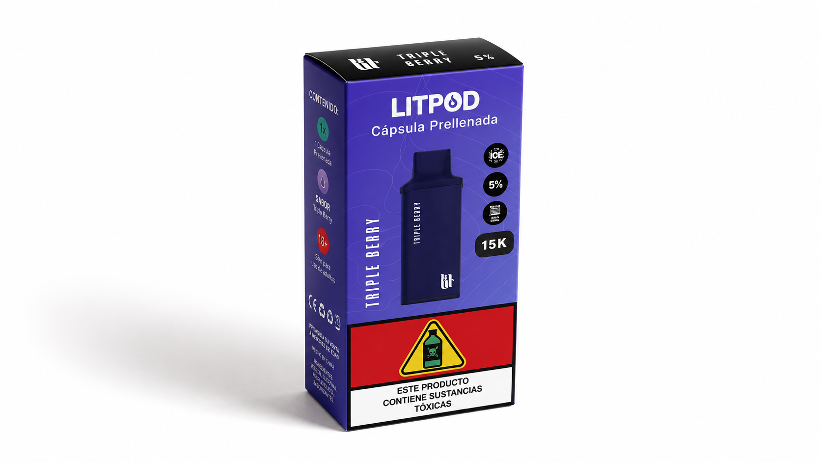 Litpod 15000 – Cápsula Prellenada