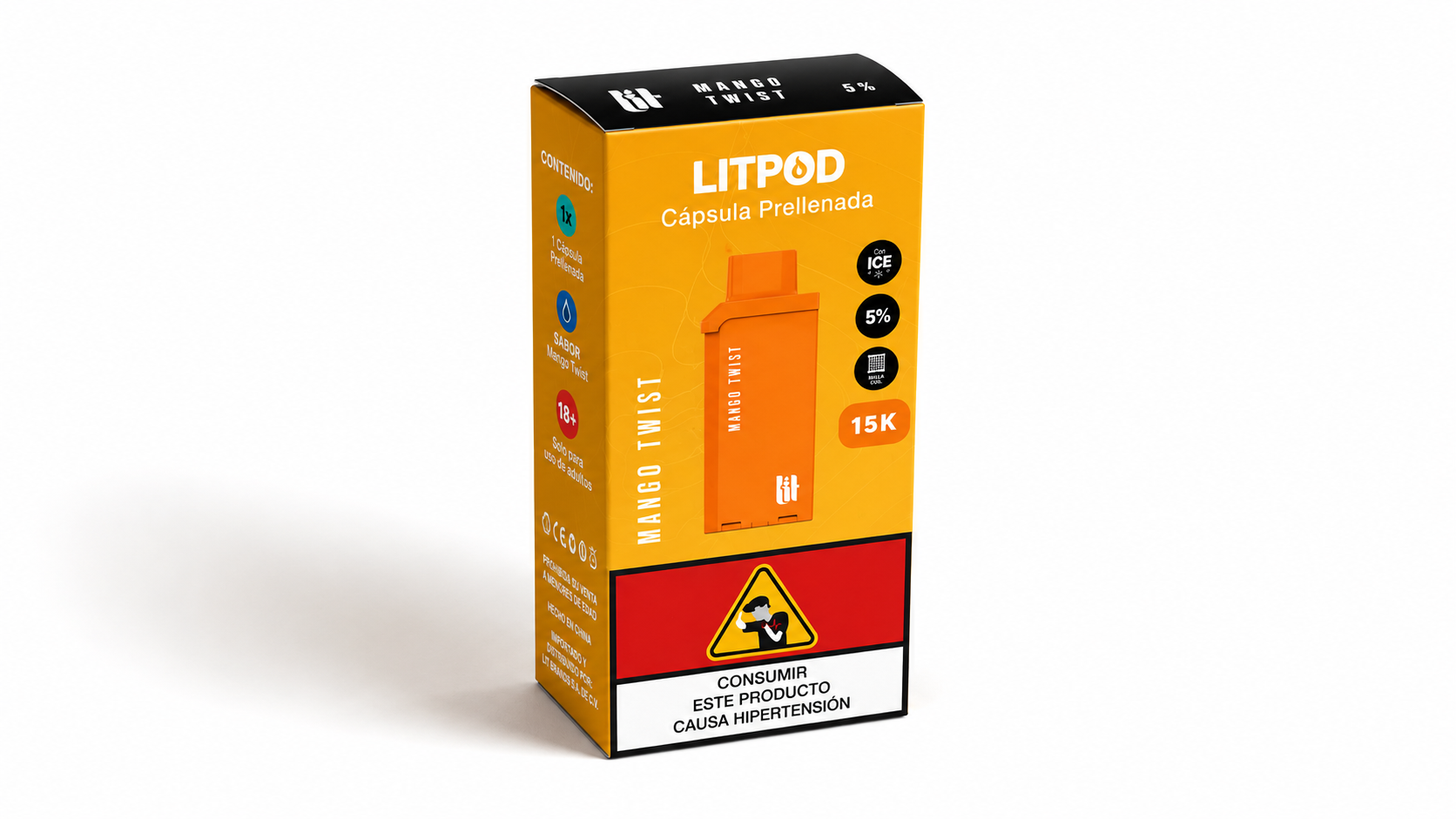Litpod 15000 – Cápsula Prellenada