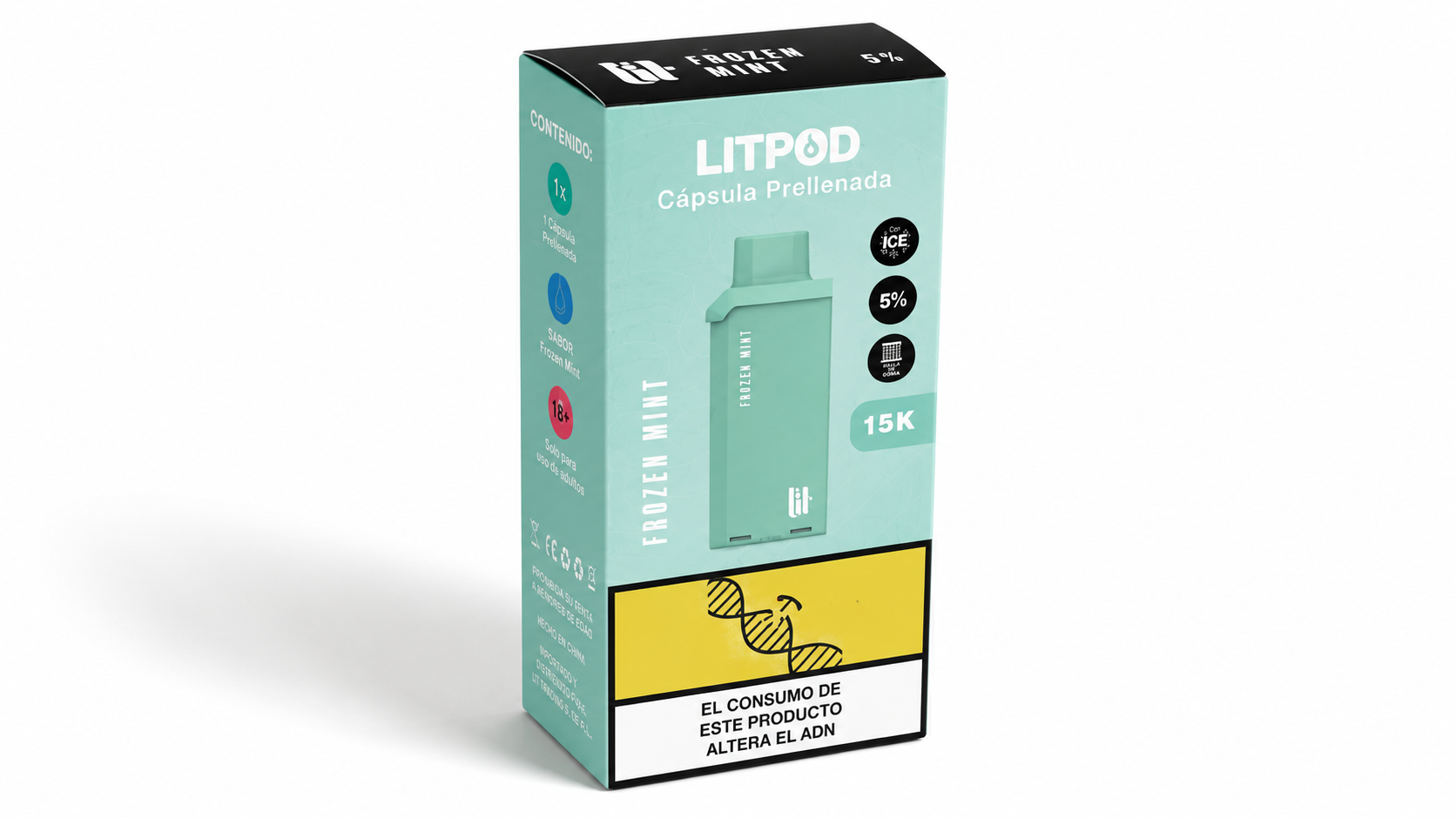 Litpod 15000 – Cápsula Prellenada