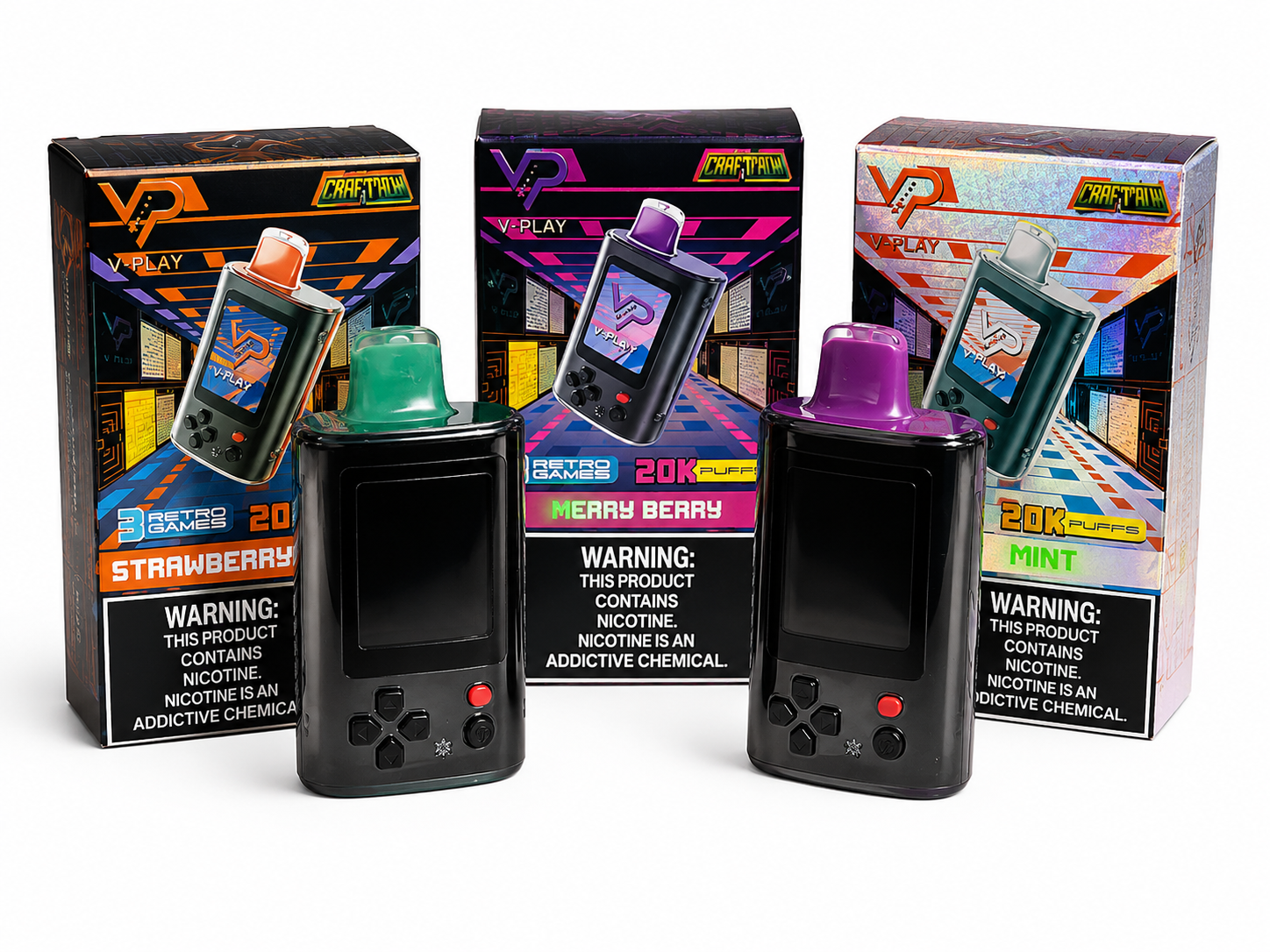 V-Play Craftman 20K – Juegos Retro y Hasta 20.000 Puffs