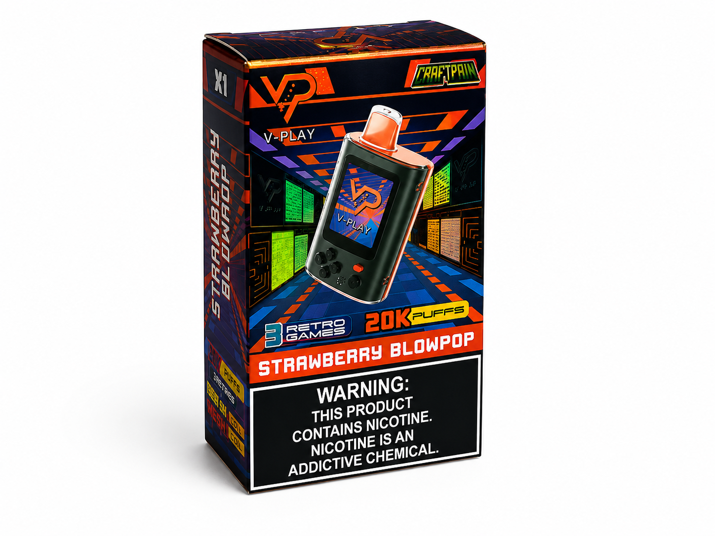 V-Play Craftman 20K – Juegos Retro y Hasta 20.000 Puffs