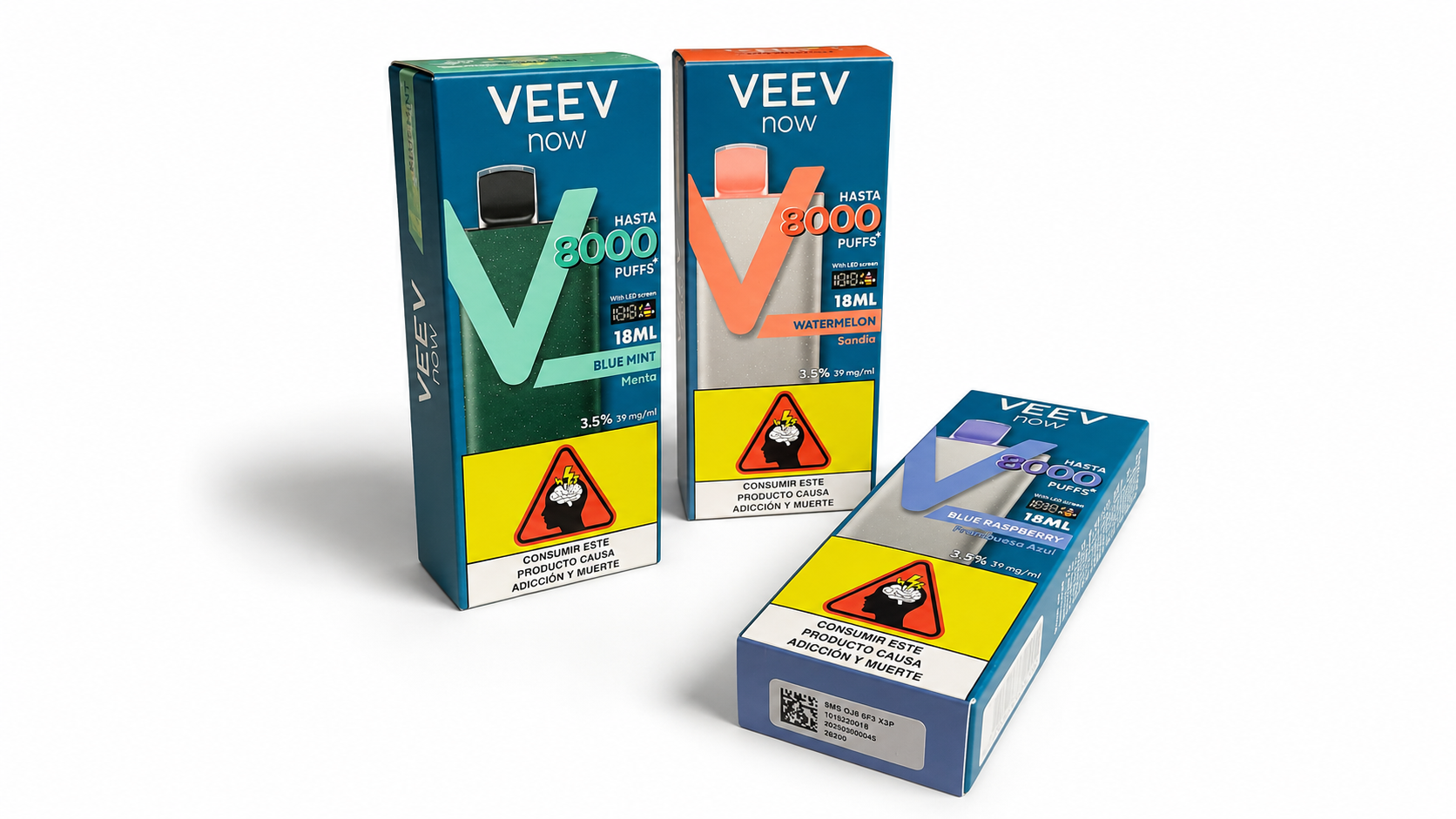 VEEV NOW 8000 – Dispositivo Desechable de Hasta 8.000 Puffs