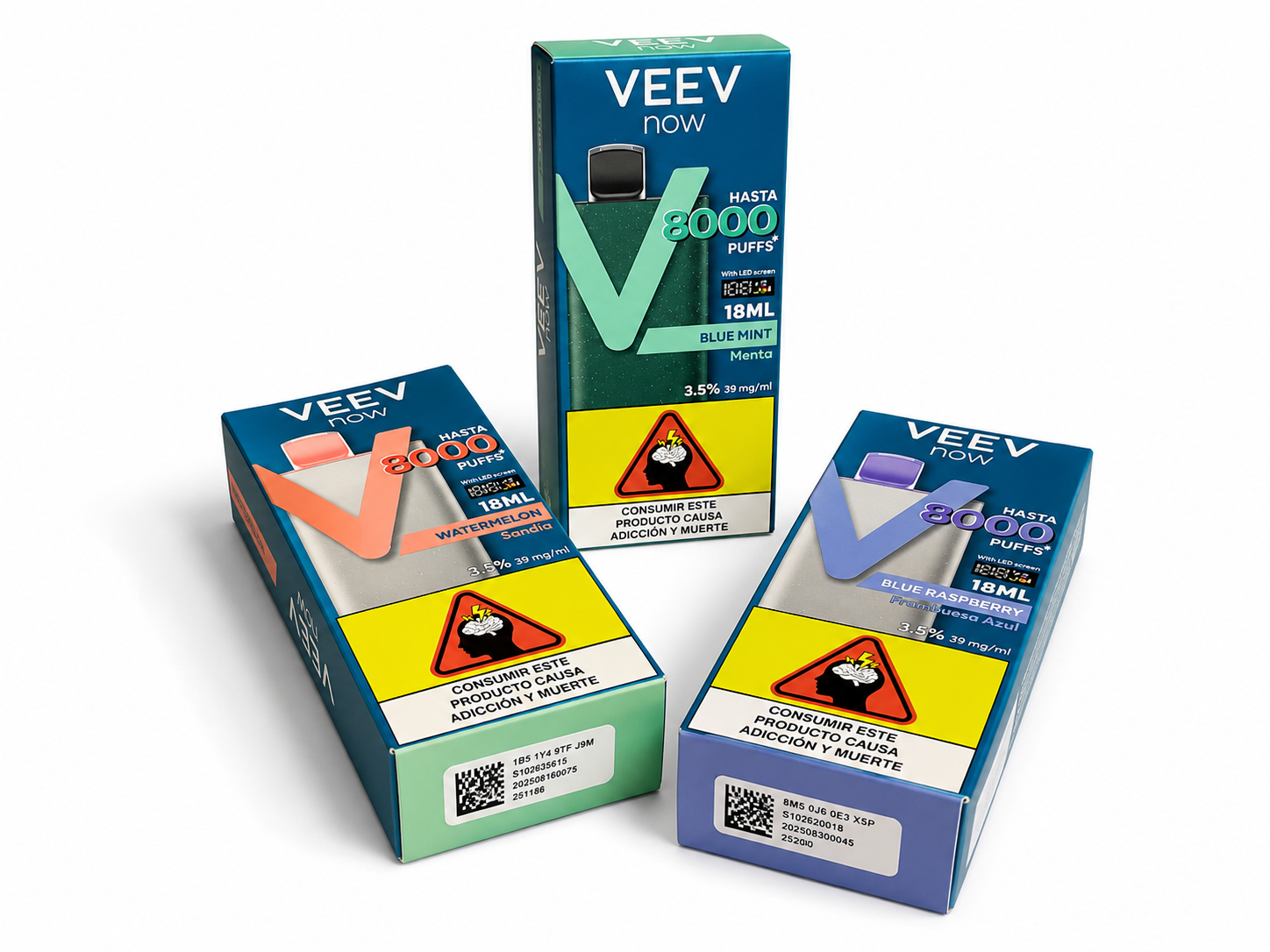VEEV NOW 8000 – Dispositivo Desechable de Hasta 8.000 Puffs