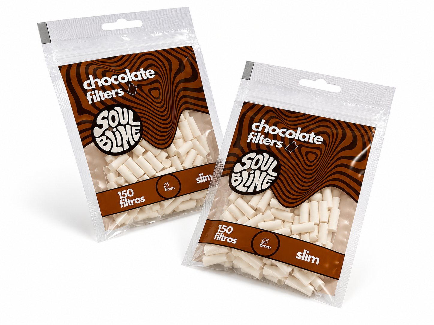 Filtros Soul Blind Chocolate – 150 Unidades
