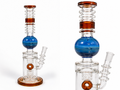 Bong de Vidrio con Percolador y Esfera Decorativa