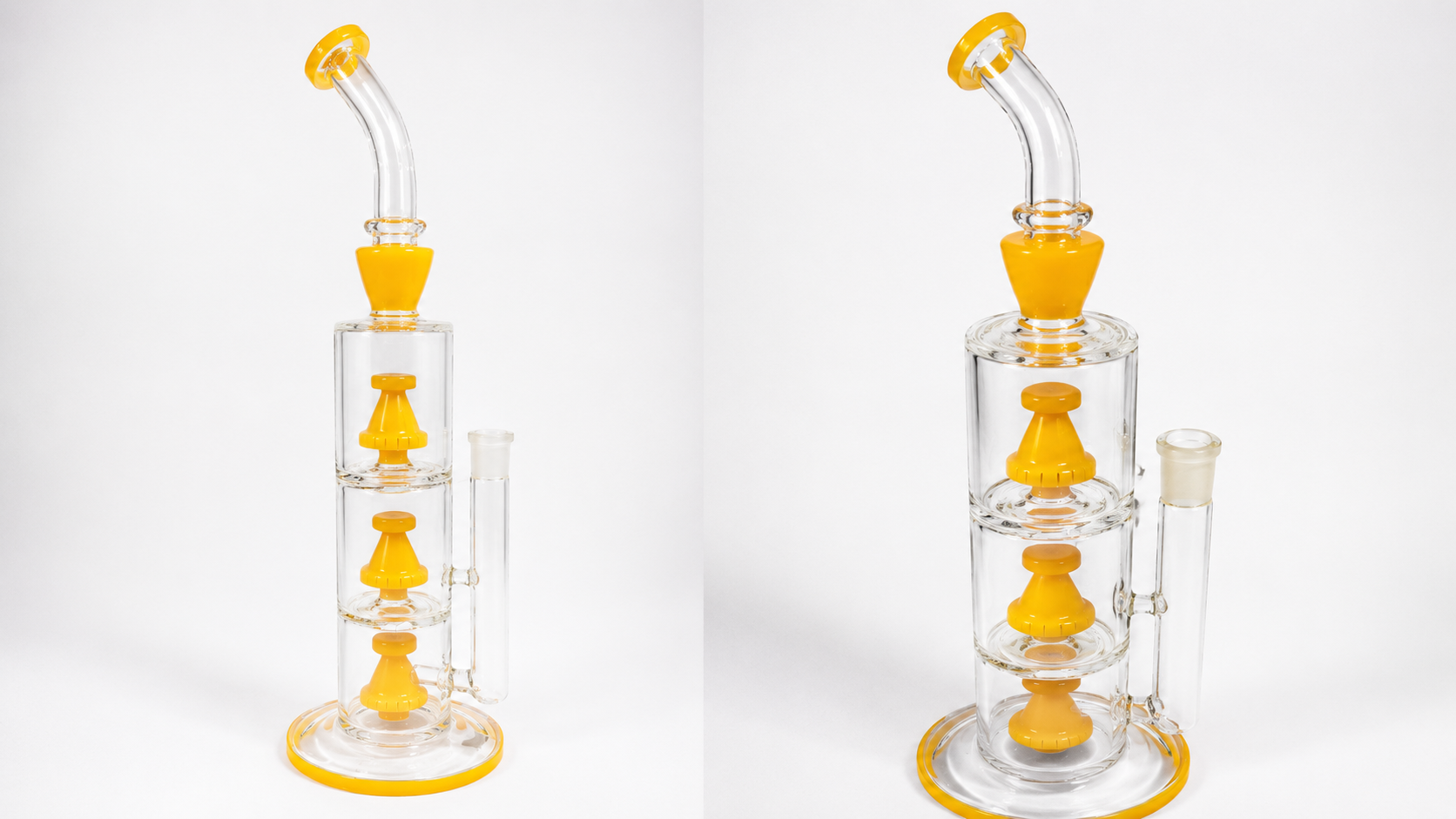 Bong de Vidrio con Triple Percolación