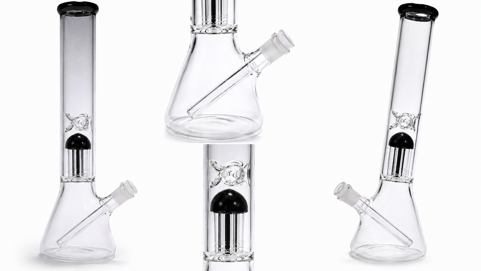 Bong de Vidrio con Percolador tipo Showerhead
