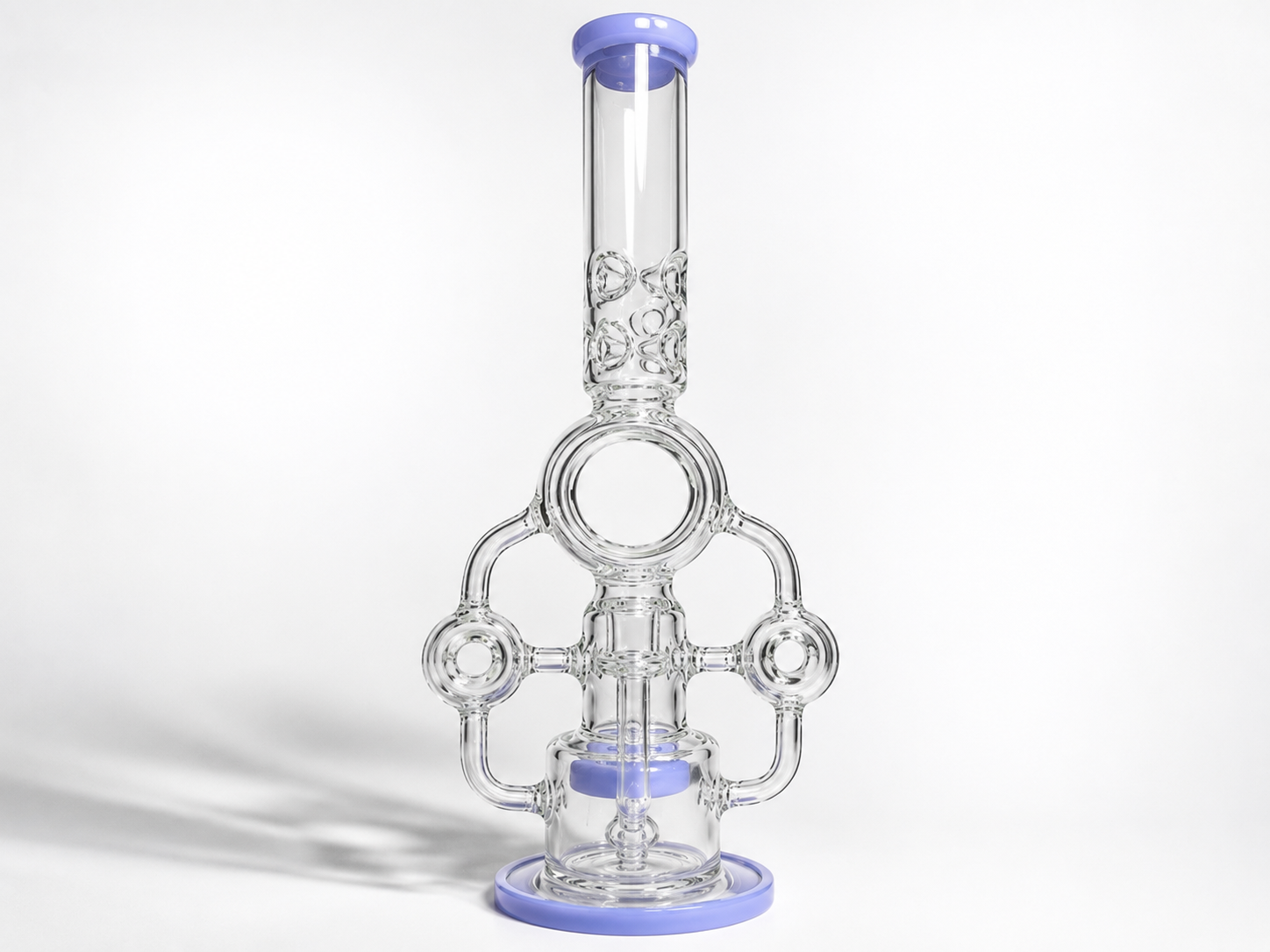Bong de Vidrio con Sistema de Recirculación
