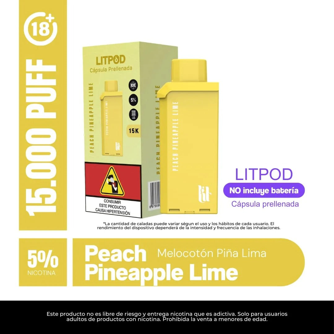Litpod 15000 – Cápsula Prellenada