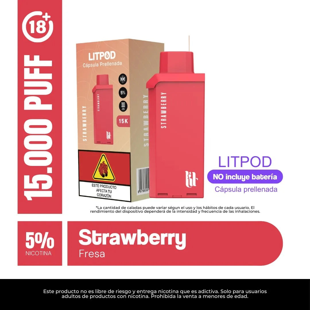 Litpod 15000 – Cápsula Prellenada