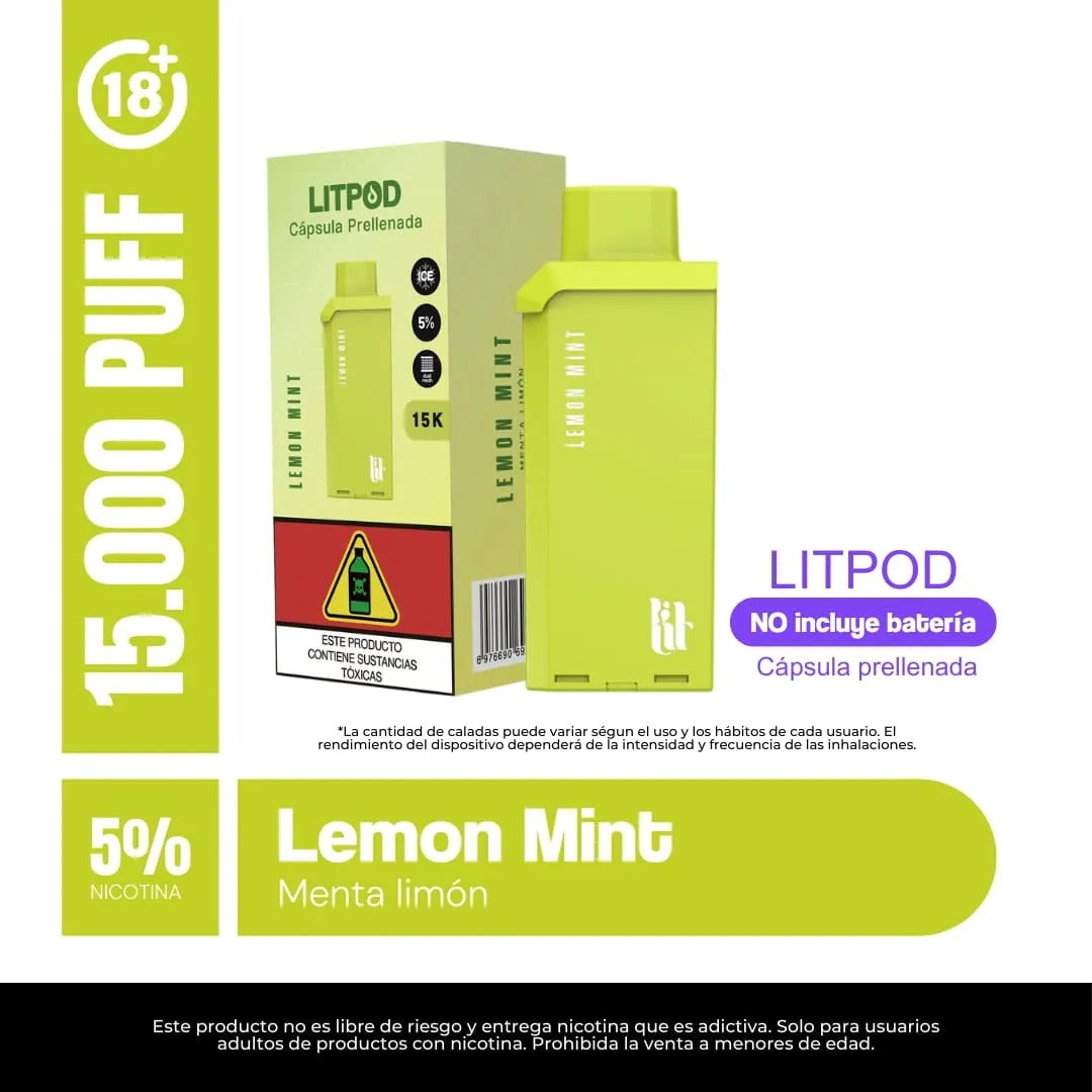 Litpod 15000 – Cápsula Prellenada