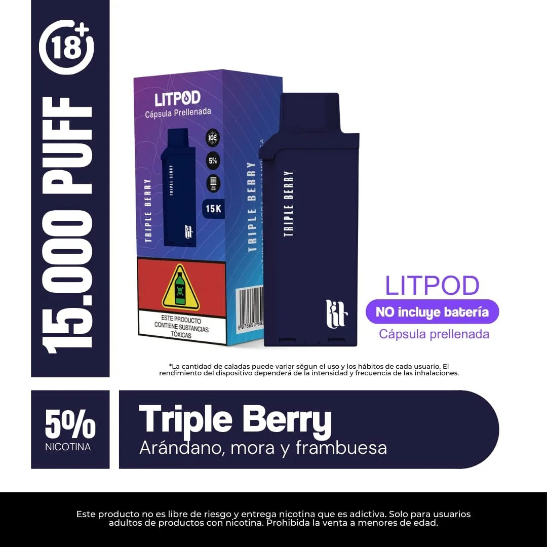 Litpod 15000 – Cápsula Prellenada