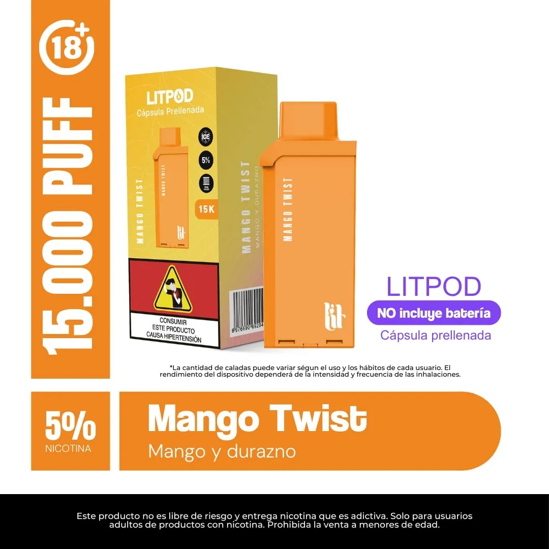 Litpod 15000 – Cápsula Prellenada