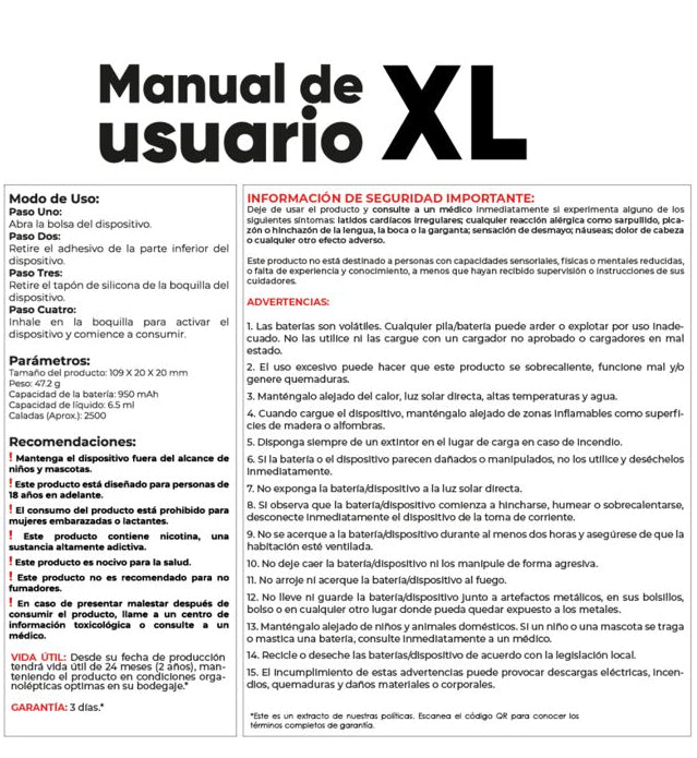 GluCloud XL 2500 Caladas