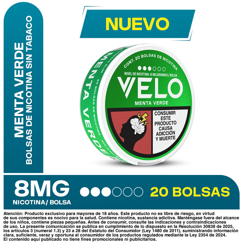 VELO 8 mg – Pouches de Nicotina