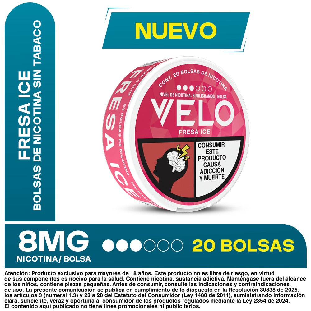 VELO 8 mg – Pouches de Nicotina