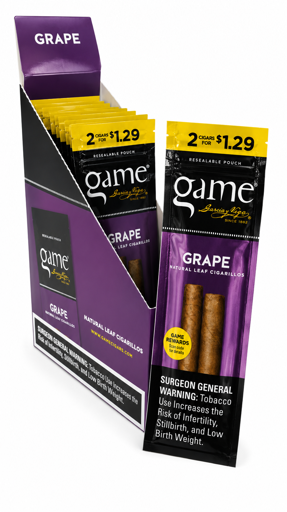 Game Garcia y Vega cigarrillos