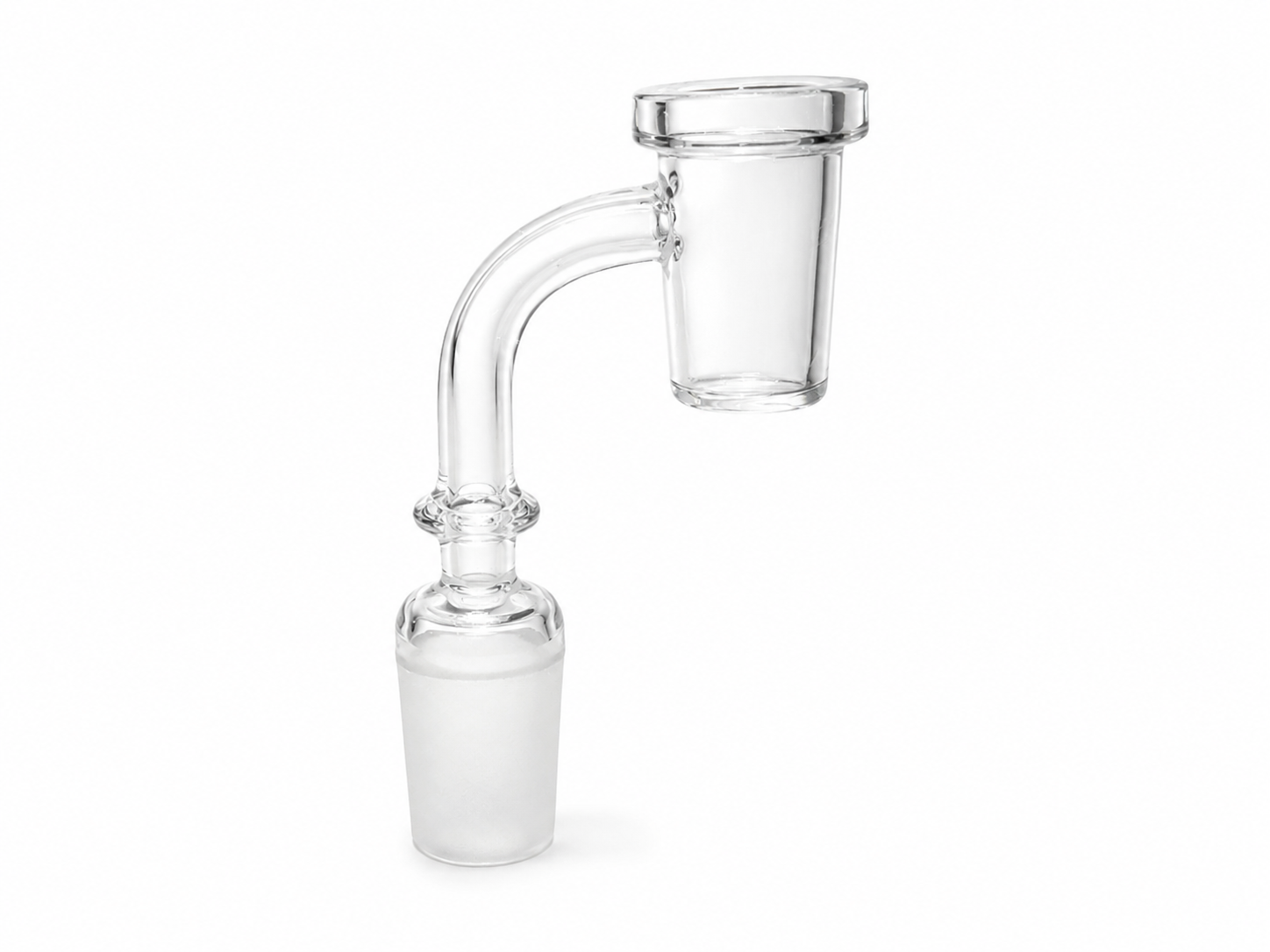 Banger de Cuarzo Macho de 18 mm a 90° con Borde Grueso